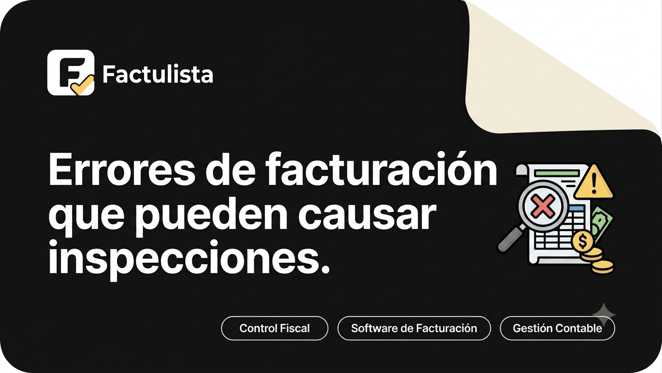 Errores que pueden causarte una inspección por facturación (y cómo evitarlos)