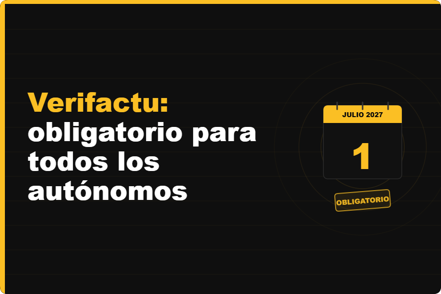 Verifactu: es obligatorio para todos los autónomos