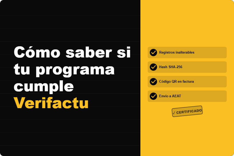 Cómo saber si tu programa de facturación cumple Verifactu